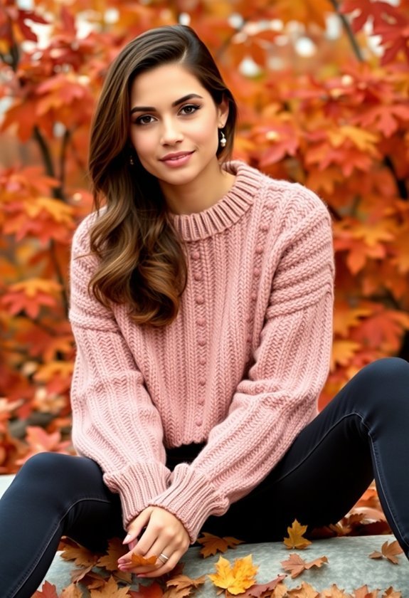 casual cropped boxy sweater