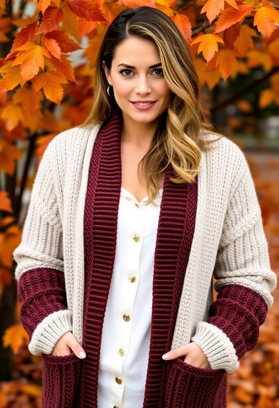 comfortable cardigan with pockets