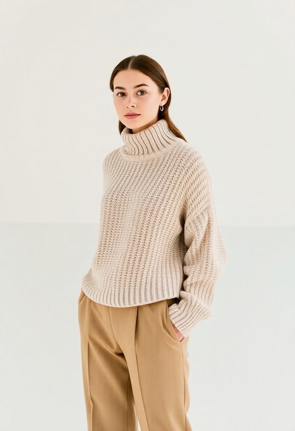 cozy neutral knitwear option