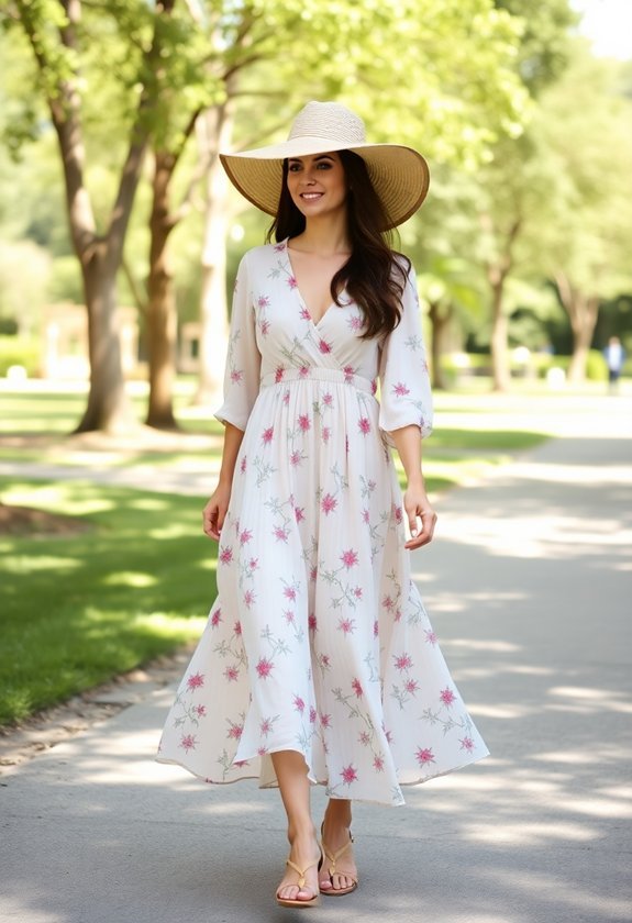 effortless flowy dress style