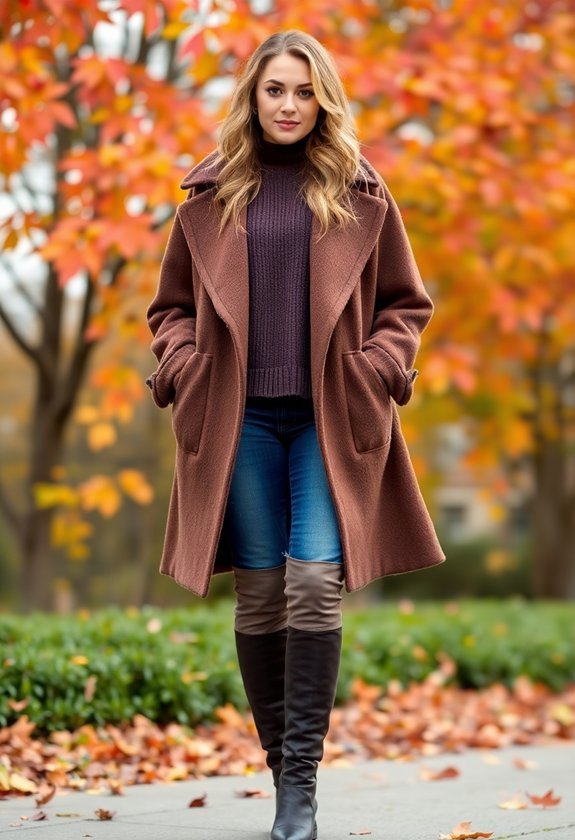 How to Style Boots With Any Fall Outfit 6 layered clothing for warmth