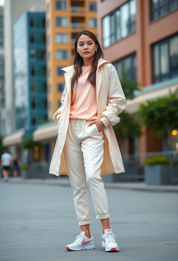 11 Best Athleisure Outfit Ideas for a Trendy Look 6 lightweight windbreaker coordinated outfit