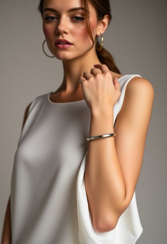7 Minimalist Jewelry Pieces That Make a Statement 6 sleek contemporary wrist accessory