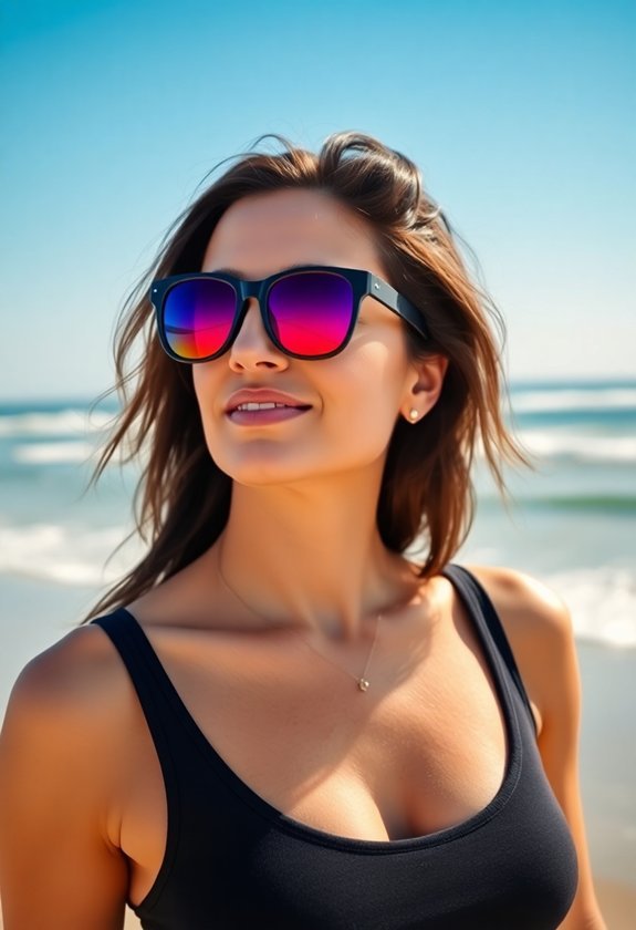 stylish athletic sunglasses design