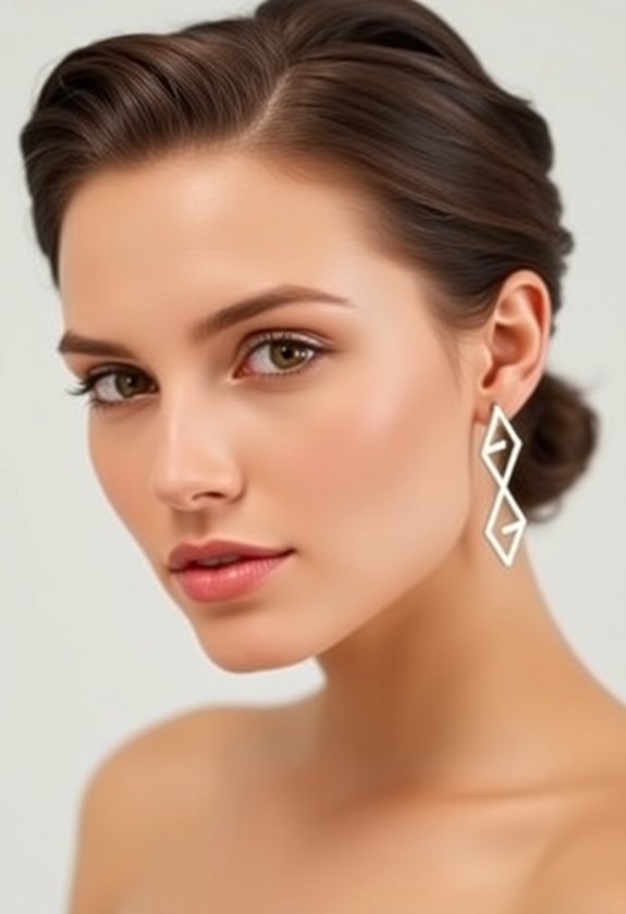 7 Minimalist Jewelry Pieces That Make a Statement 3 stylish geometric stud earrings