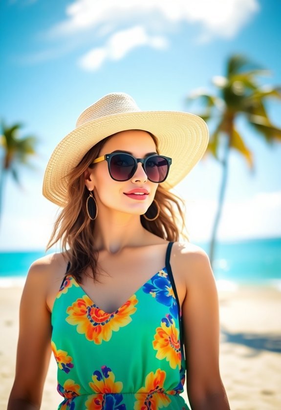 11 Vacation Outfit Ideas for a Stylish Getaway 10 stylish large brimmed headwear