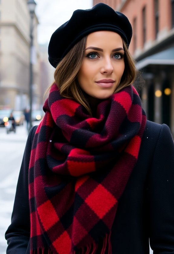 stylish winter accessories combination