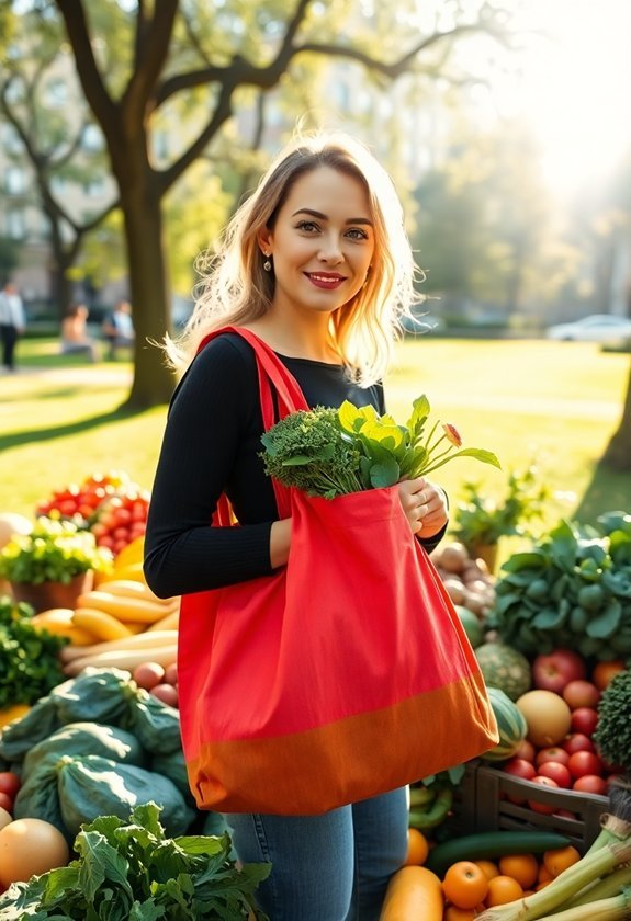 sustainable reusable shopping bag