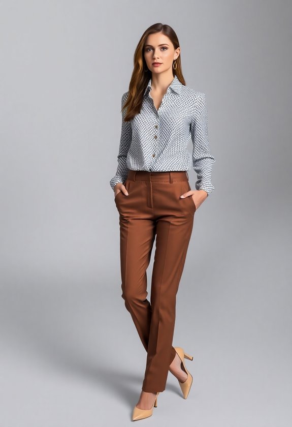 tailored trousers chic top