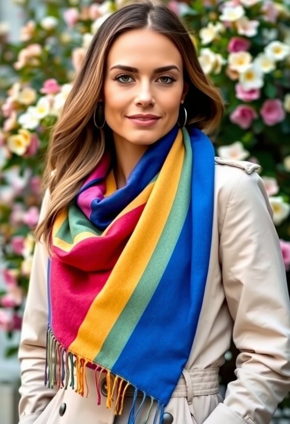 vibrant eye catching accessory scarf