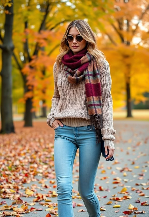 warm stylish autumn attire