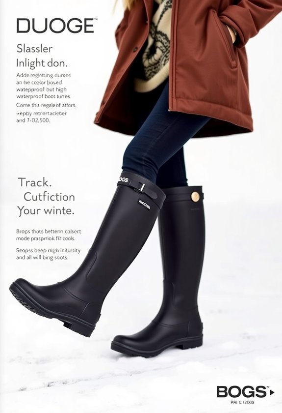 waterproof high contrast boots