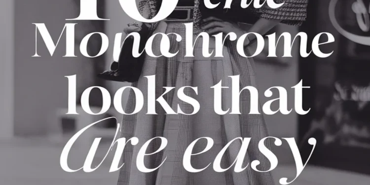 Image for: 10 Chic Monochrome Looks That Are Easy to Style